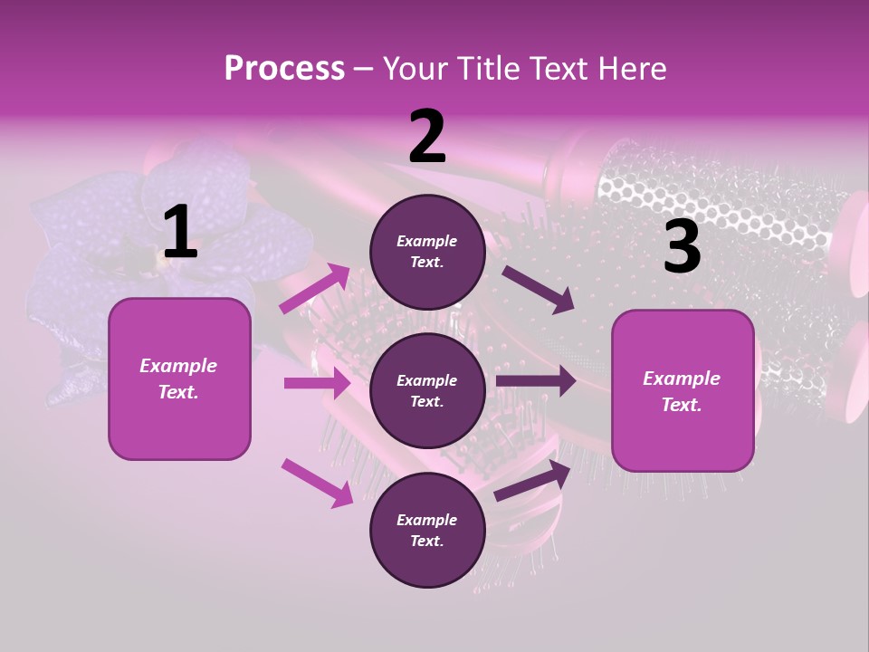 Feminine Comb Background PowerPoint Template