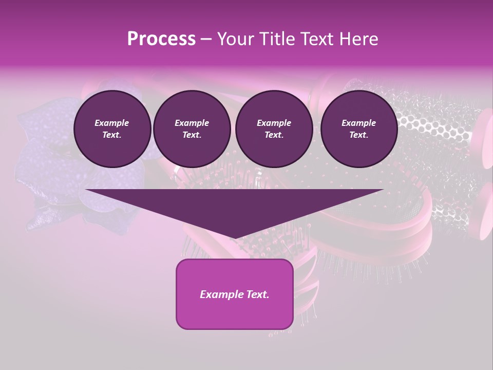 Feminine Comb Background PowerPoint Template