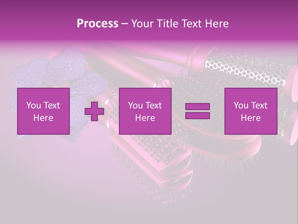 Feminine Comb Background PowerPoint Template