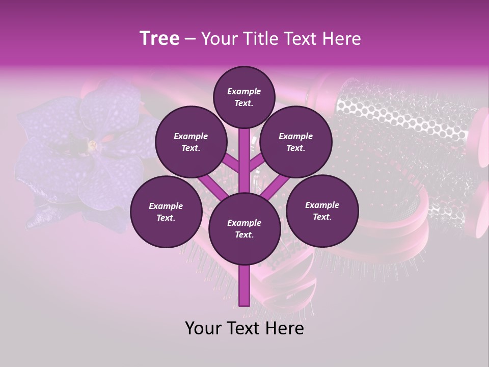 Feminine Comb Background PowerPoint Template