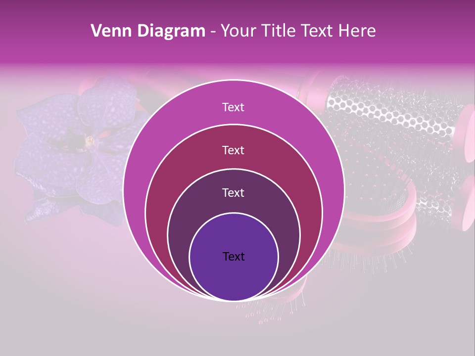 Feminine Comb Background PowerPoint Template