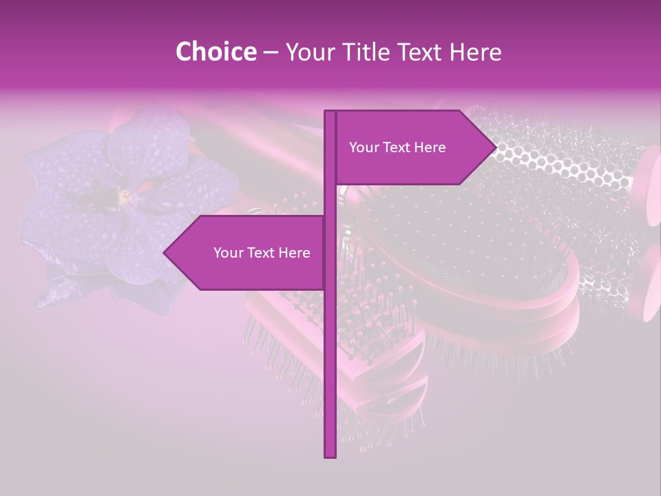 Feminine Comb Background PowerPoint Template