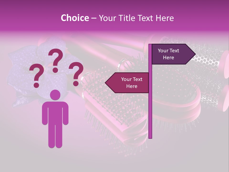 Feminine Comb Background PowerPoint Template