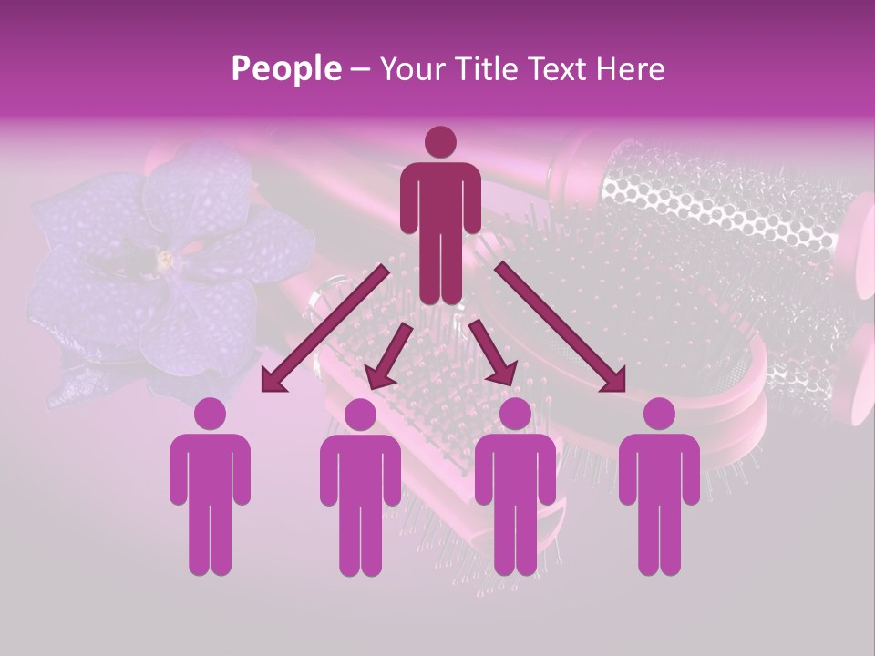 Feminine Comb Background PowerPoint Template