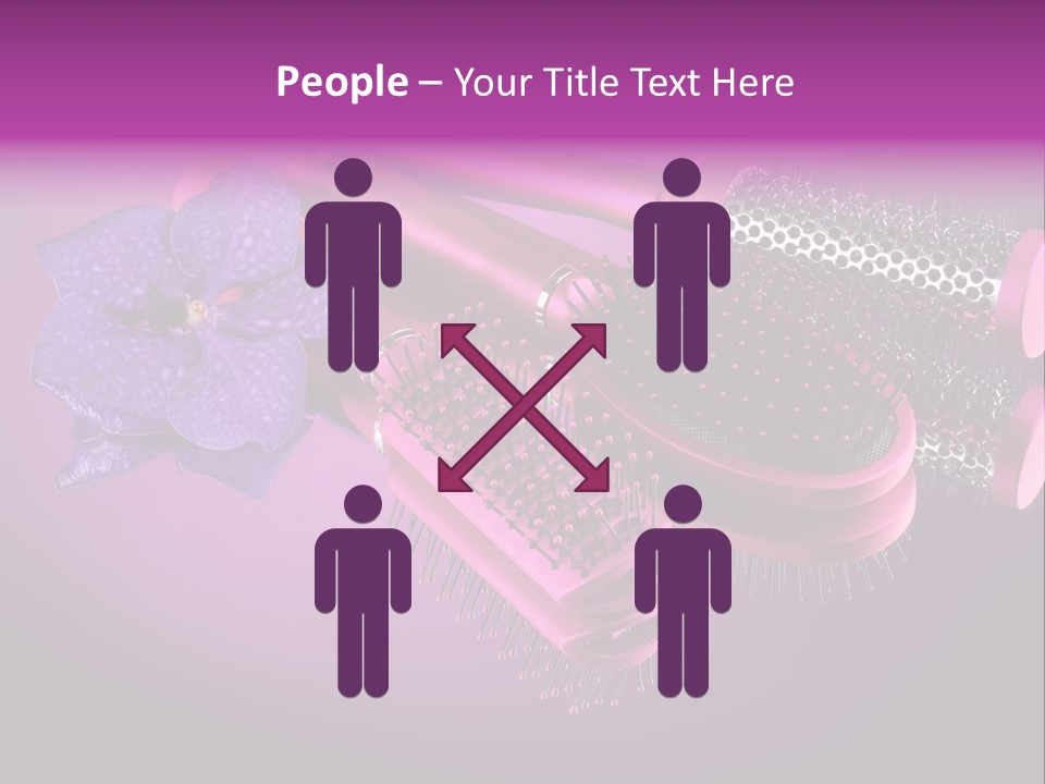 Feminine Comb Background PowerPoint Template