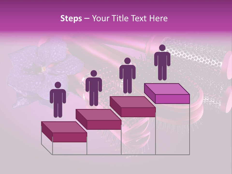 Feminine Comb Background PowerPoint Template