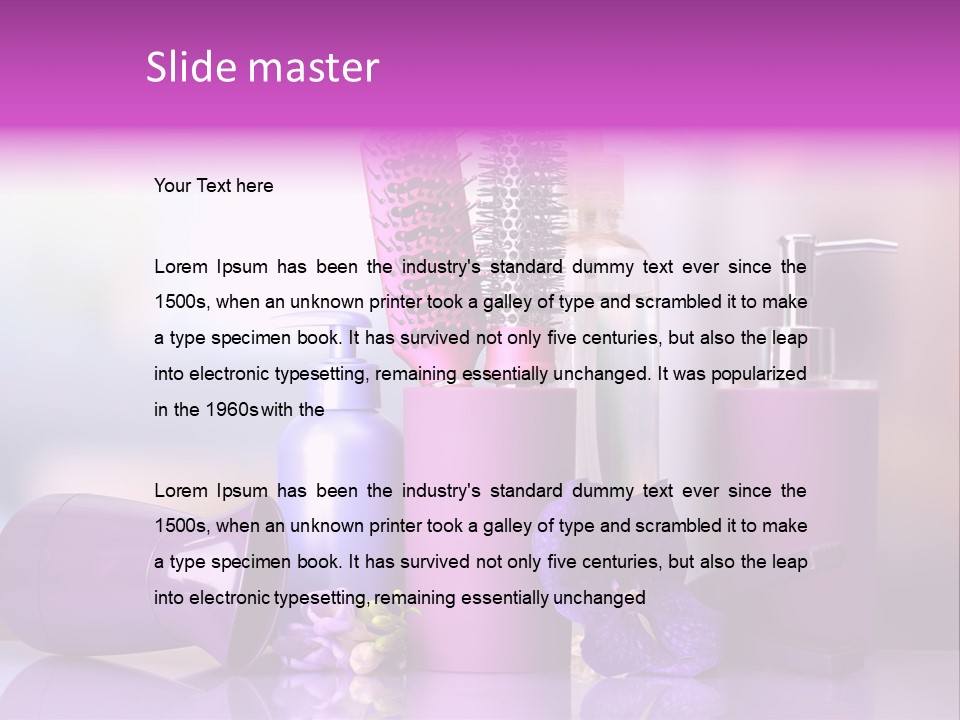 Nobody Purple Healthy PowerPoint Template