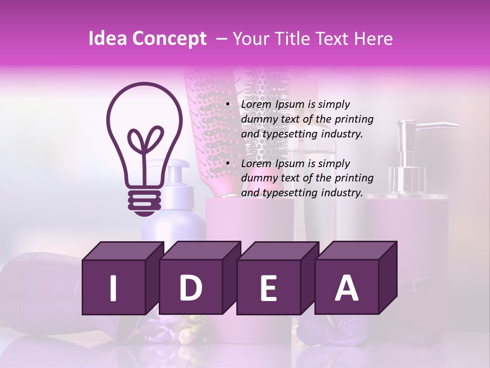 Nobody Purple Healthy PowerPoint Template