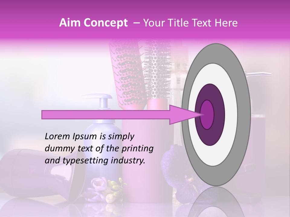 Nobody Purple Healthy PowerPoint Template