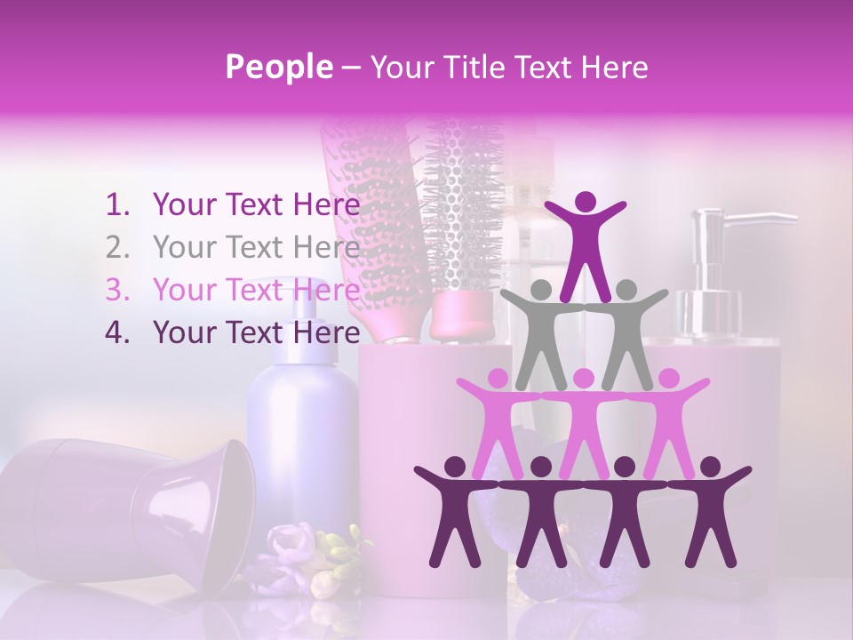 Nobody Purple Healthy PowerPoint Template