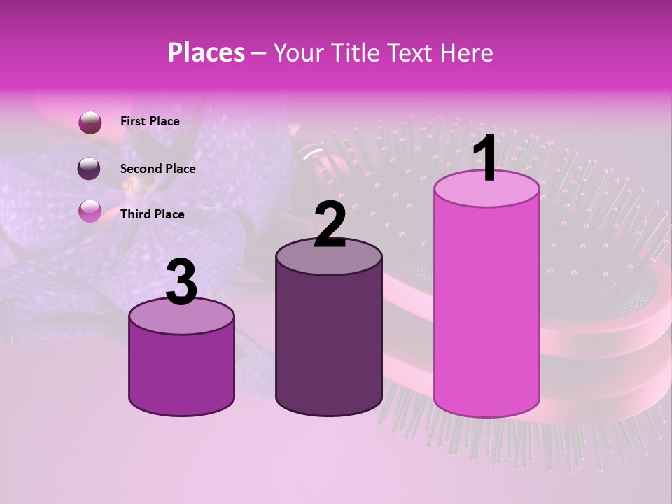 Bright Vivid Hairbrush PowerPoint Template