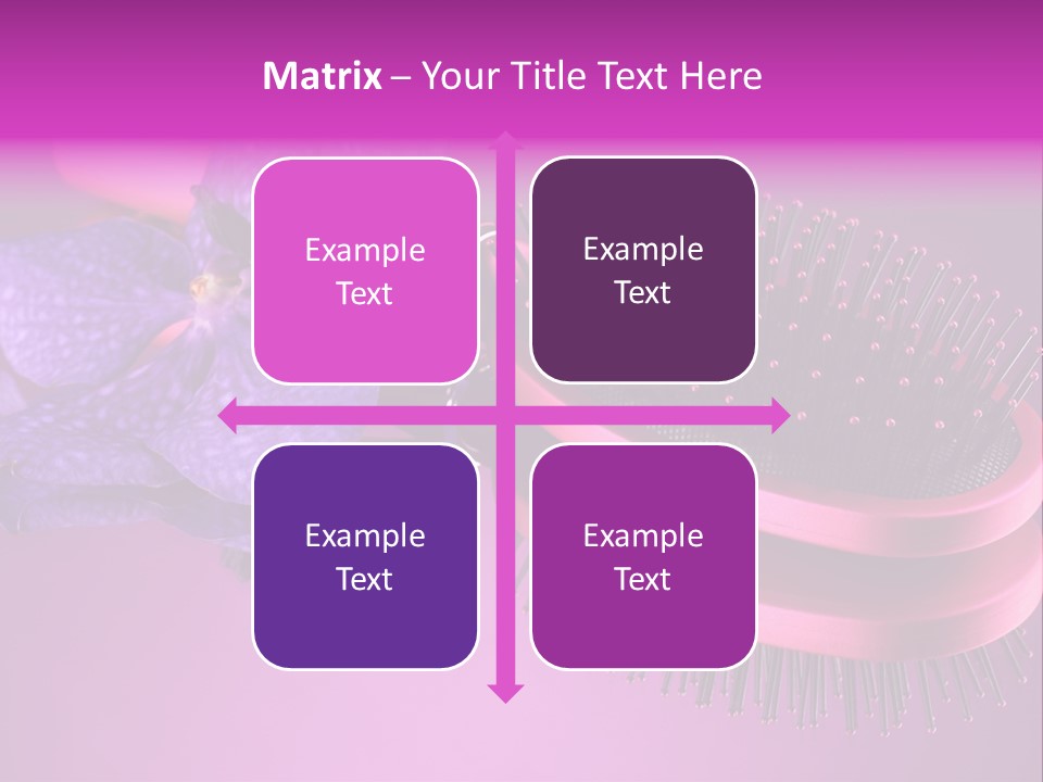 Bright Vivid Hairbrush PowerPoint Template