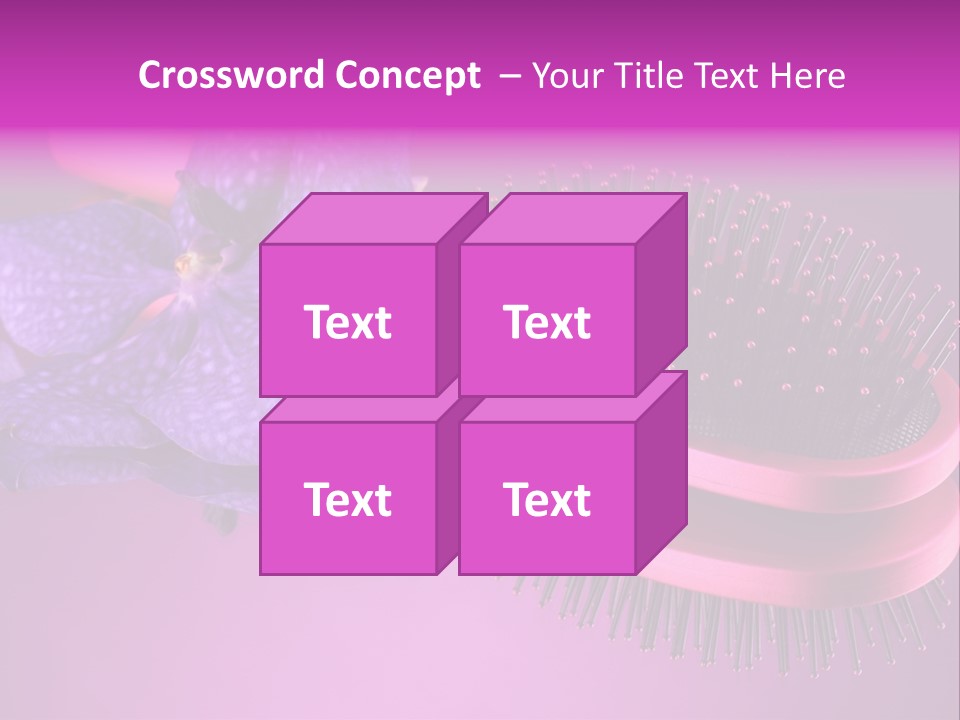 Bright Vivid Hairbrush PowerPoint Template