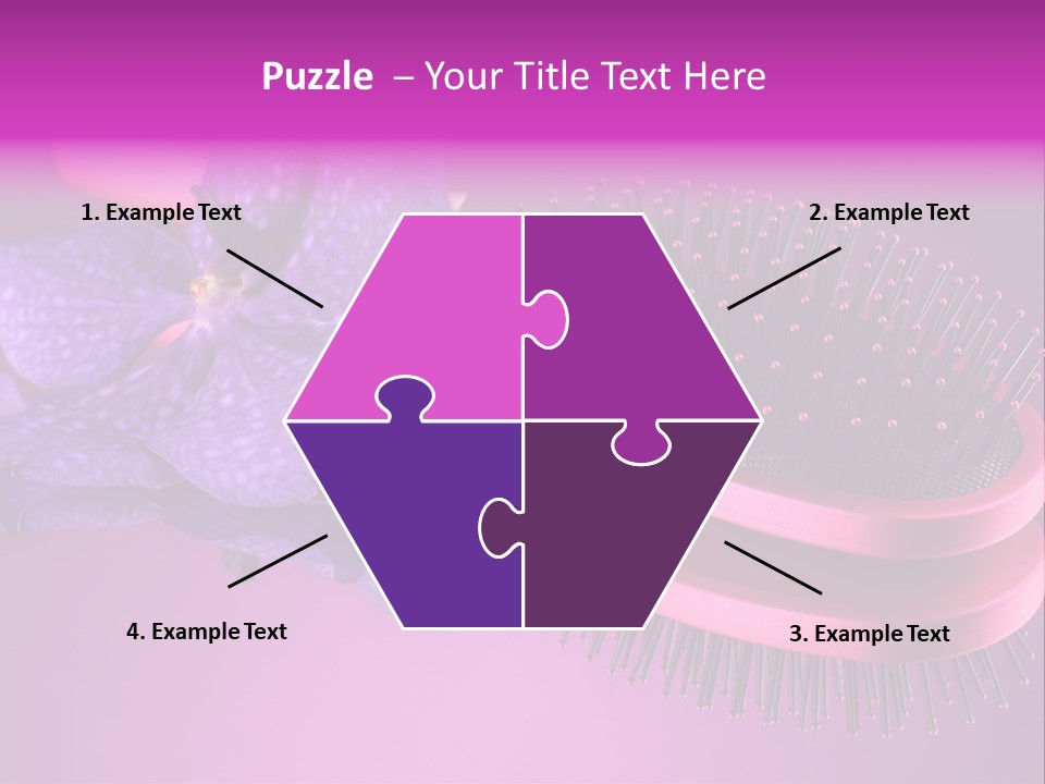 Bright Vivid Hairbrush PowerPoint Template