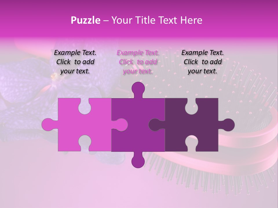 Bright Vivid Hairbrush PowerPoint Template