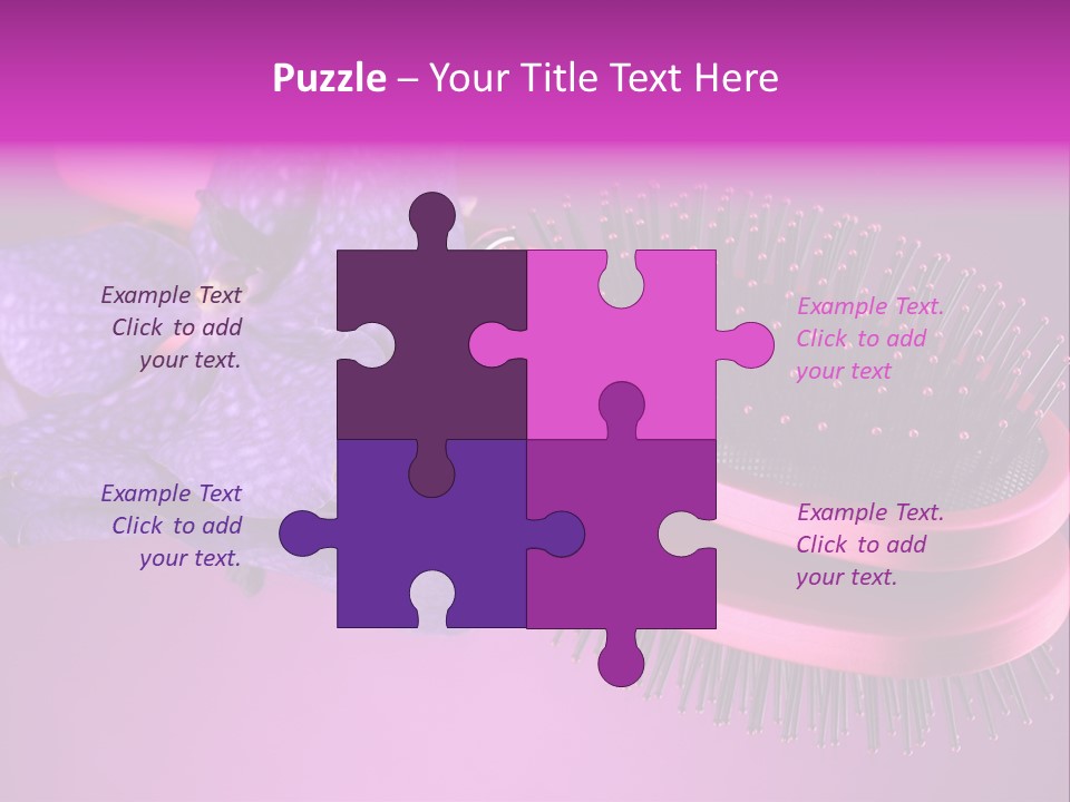 Bright Vivid Hairbrush PowerPoint Template