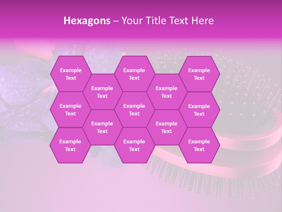 Bright Vivid Hairbrush PowerPoint Template