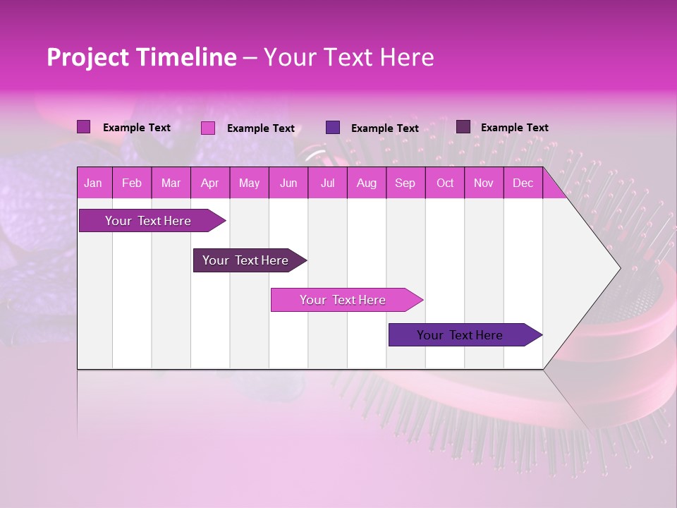 Bright Vivid Hairbrush PowerPoint Template
