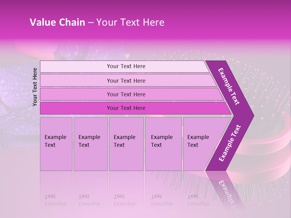 Bright Vivid Hairbrush PowerPoint Template