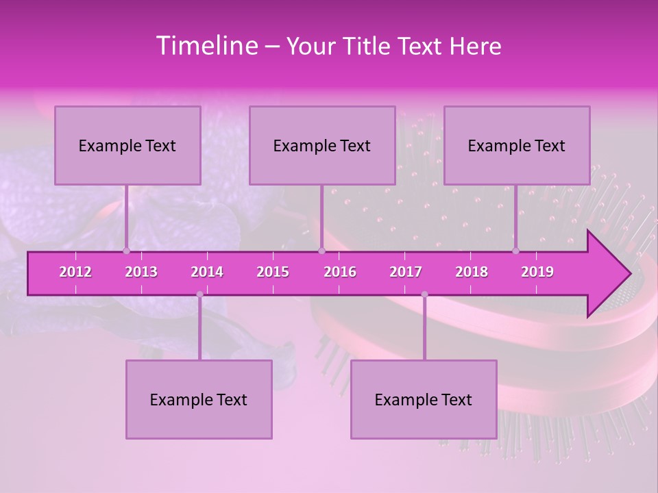 Bright Vivid Hairbrush PowerPoint Template