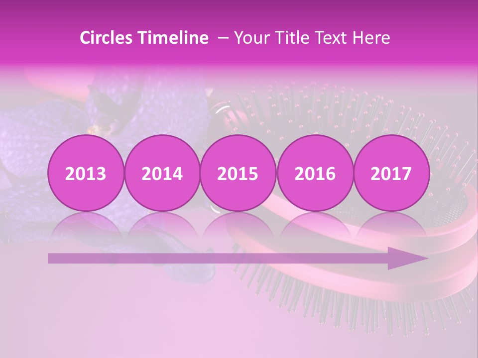 Bright Vivid Hairbrush PowerPoint Template