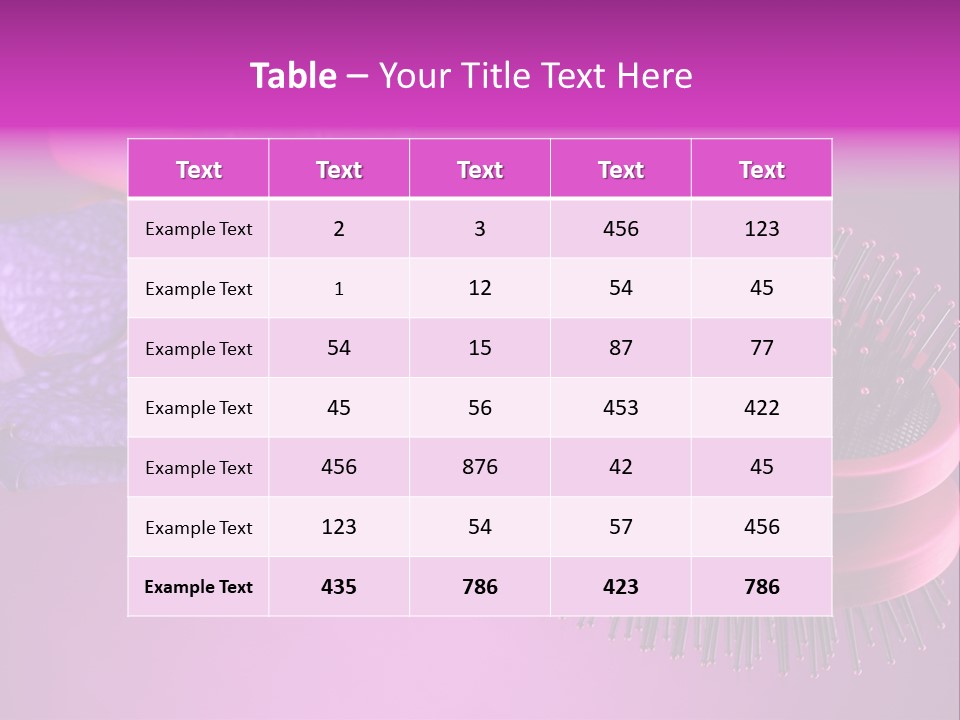 Bright Vivid Hairbrush PowerPoint Template