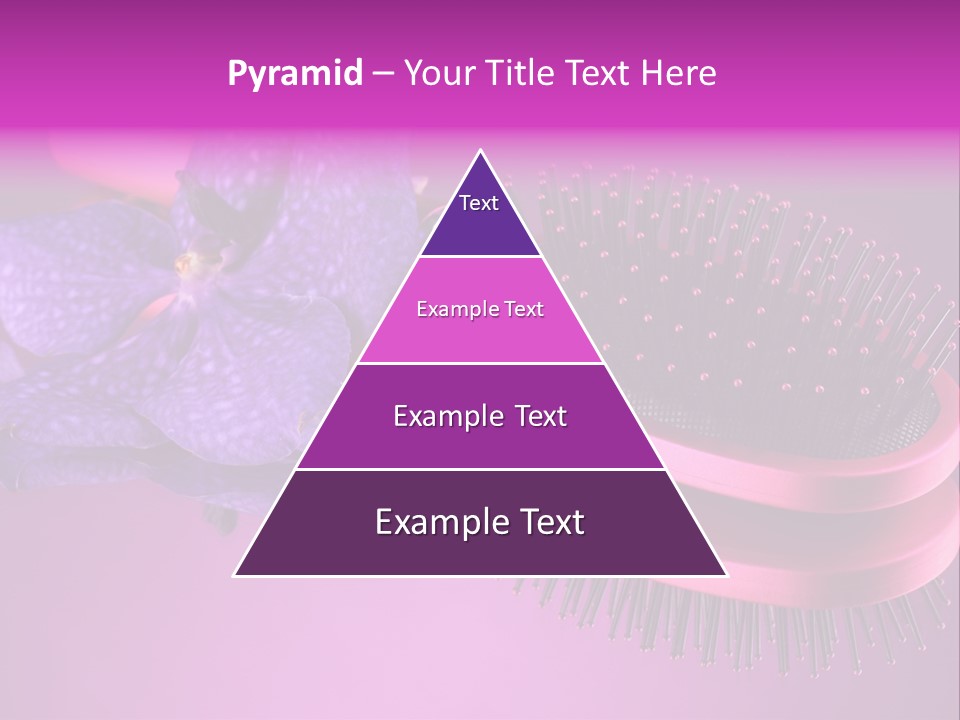 Bright Vivid Hairbrush PowerPoint Template