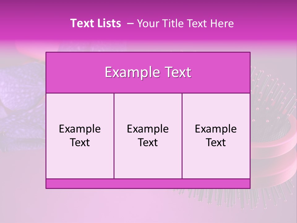 Bright Vivid Hairbrush PowerPoint Template