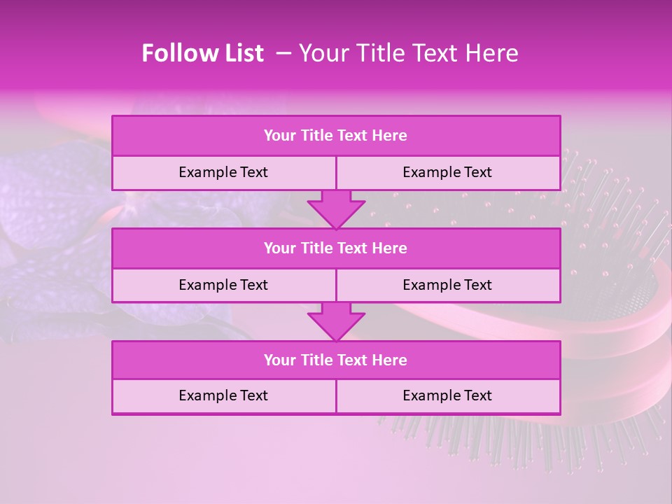 Bright Vivid Hairbrush PowerPoint Template