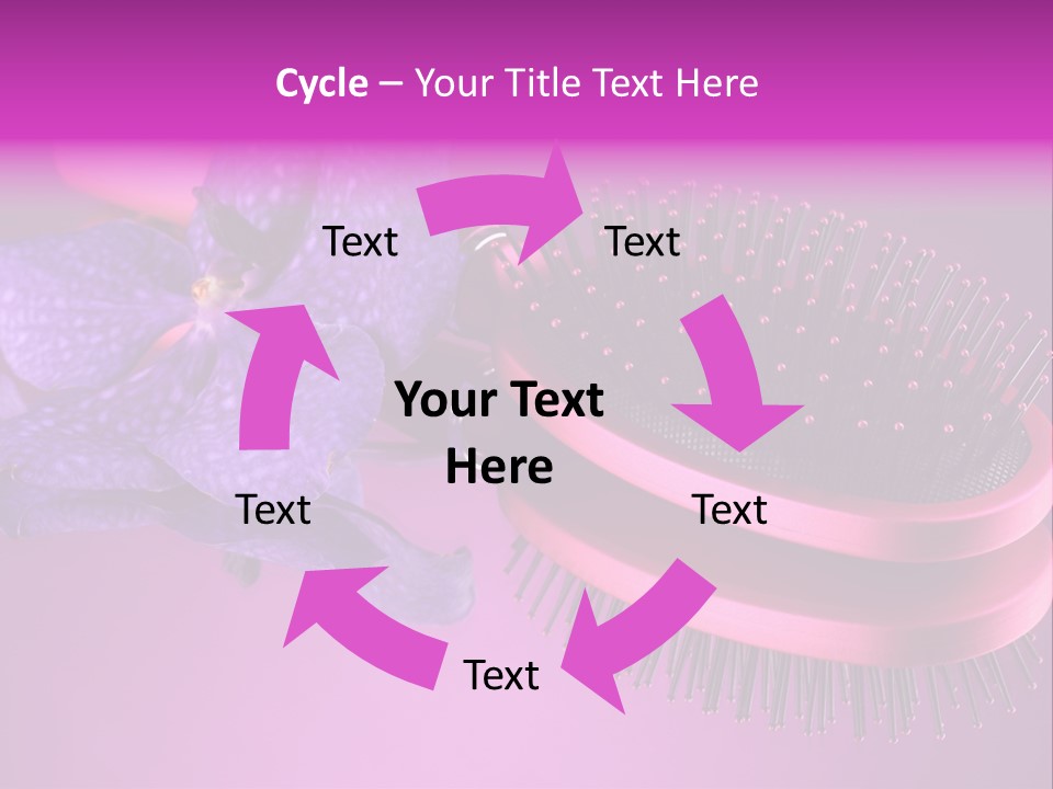 Bright Vivid Hairbrush PowerPoint Template