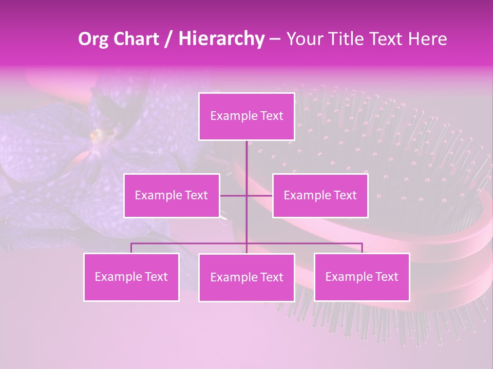 Bright Vivid Hairbrush PowerPoint Template