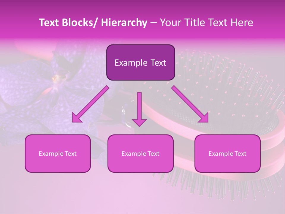 Bright Vivid Hairbrush PowerPoint Template