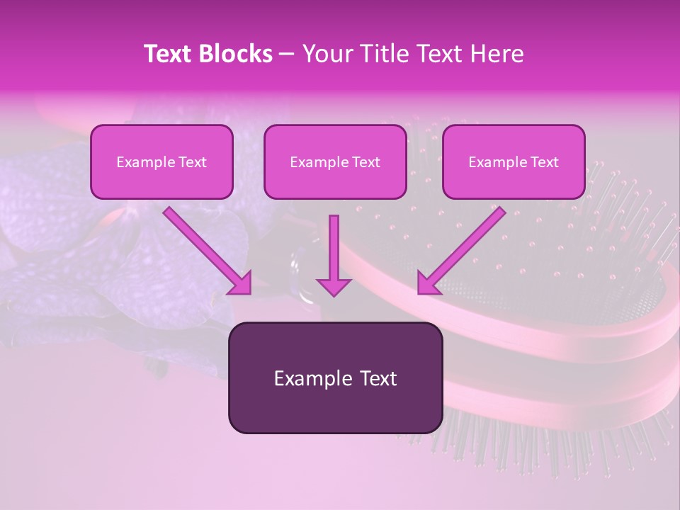 Bright Vivid Hairbrush PowerPoint Template