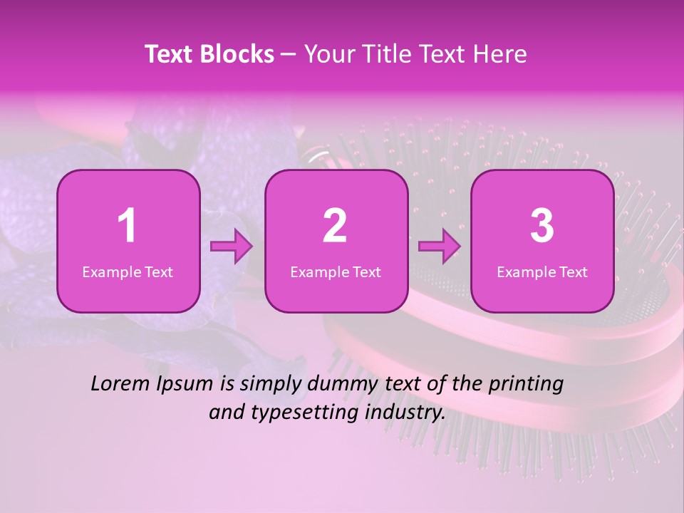 Bright Vivid Hairbrush PowerPoint Template