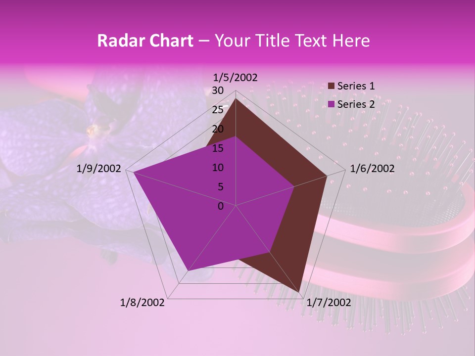 Bright Vivid Hairbrush PowerPoint Template