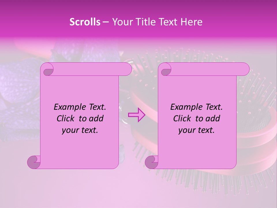 Bright Vivid Hairbrush PowerPoint Template
