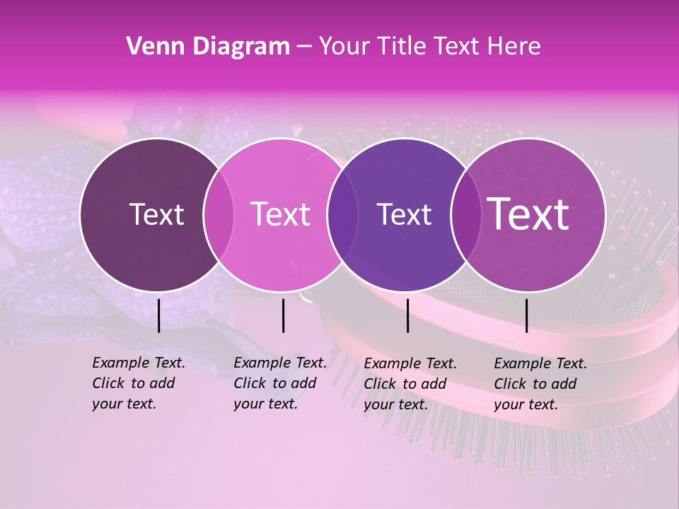 Bright Vivid Hairbrush PowerPoint Template