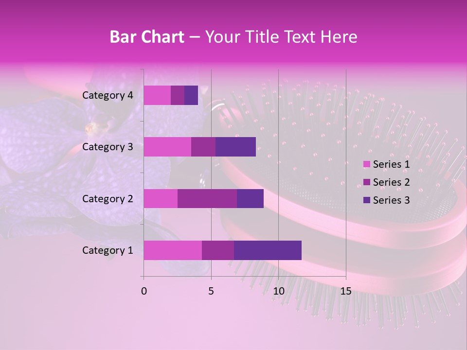 Bright Vivid Hairbrush PowerPoint Template