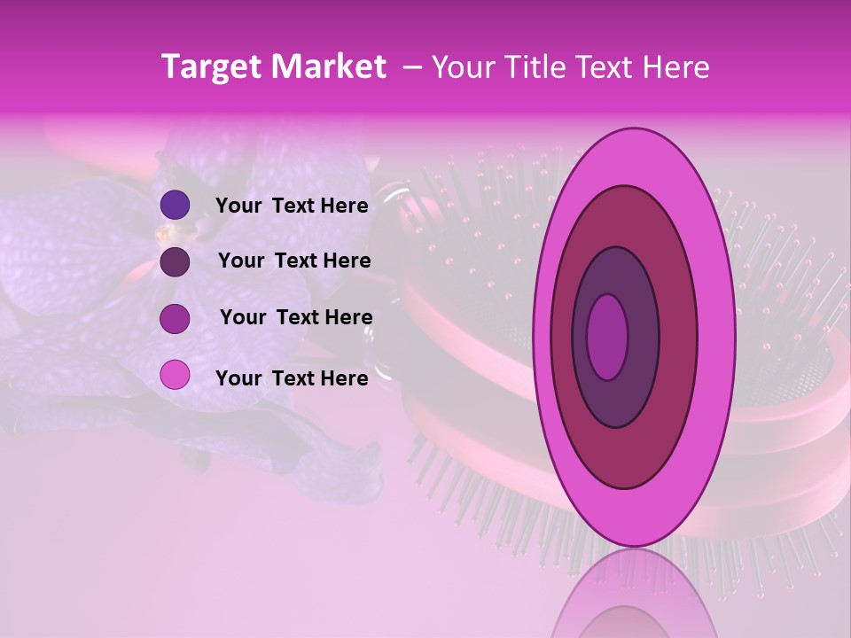 Bright Vivid Hairbrush PowerPoint Template