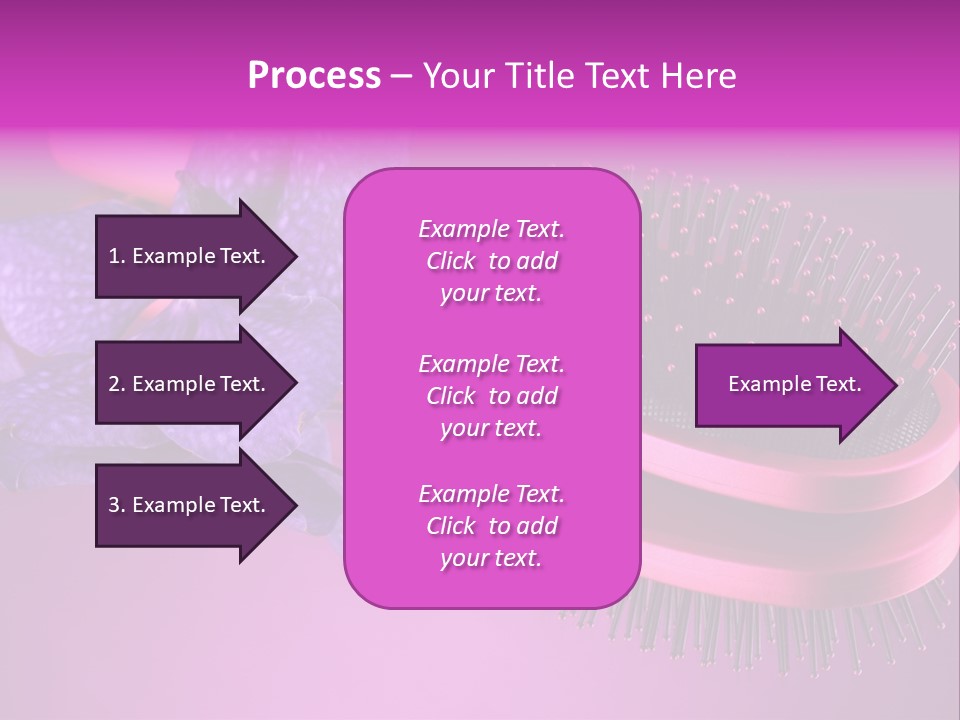 Bright Vivid Hairbrush PowerPoint Template