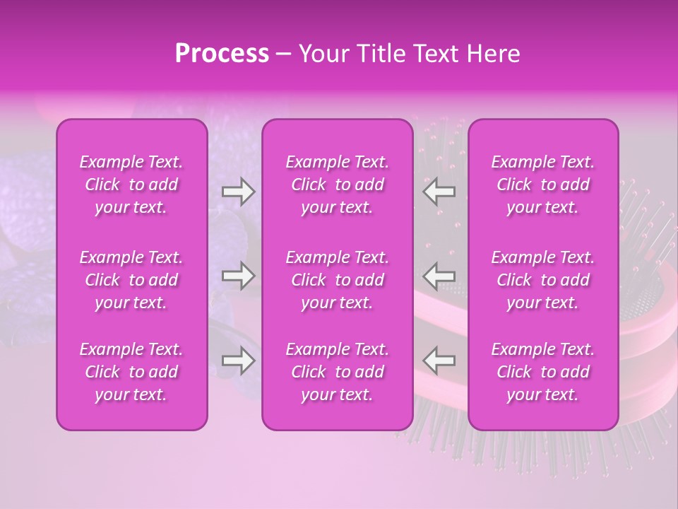 Bright Vivid Hairbrush PowerPoint Template