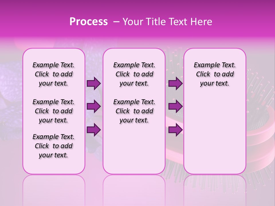 Bright Vivid Hairbrush PowerPoint Template