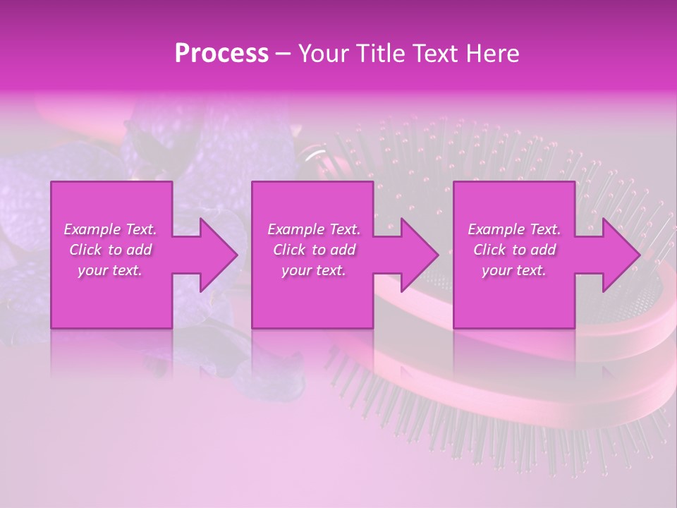 Bright Vivid Hairbrush PowerPoint Template