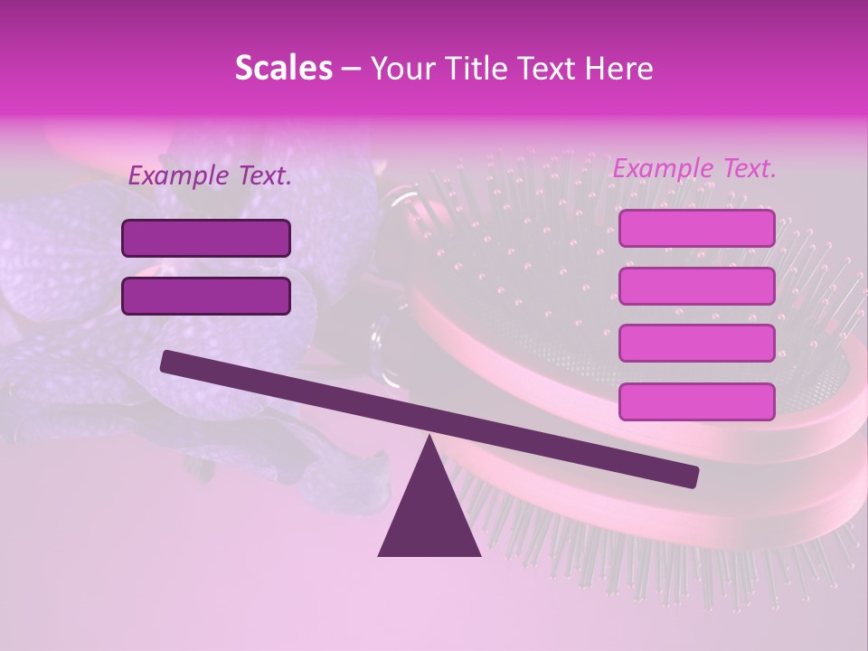 Bright Vivid Hairbrush PowerPoint Template