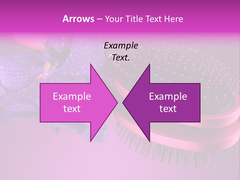 Bright Vivid Hairbrush PowerPoint Template