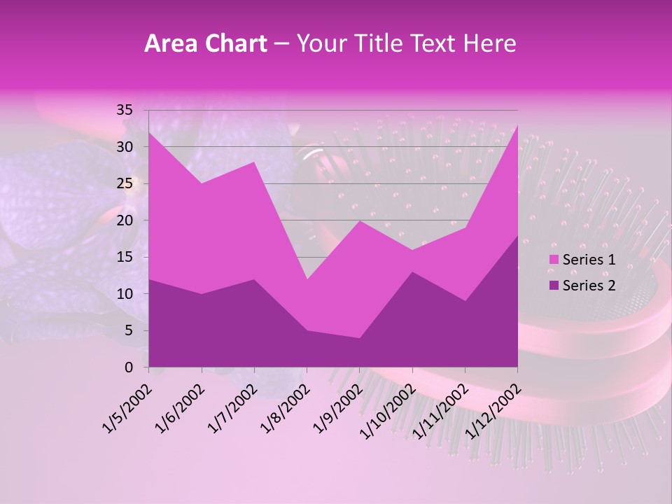 Bright Vivid Hairbrush PowerPoint Template
