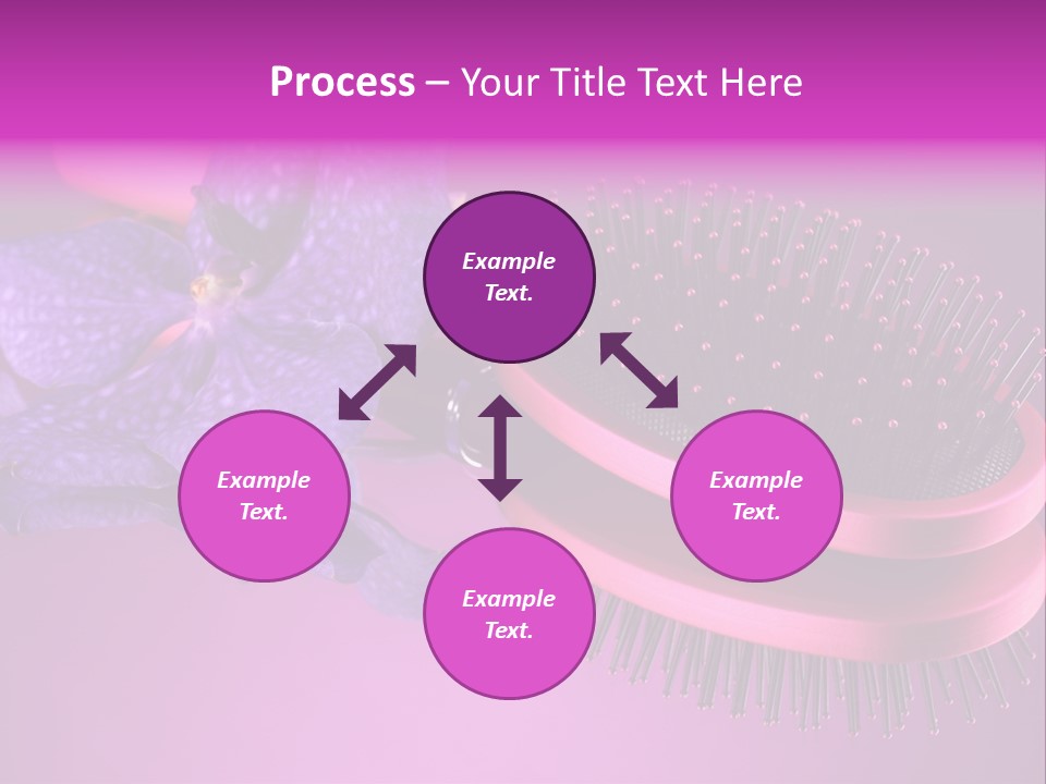 Bright Vivid Hairbrush PowerPoint Template