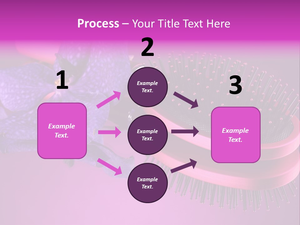 Bright Vivid Hairbrush PowerPoint Template