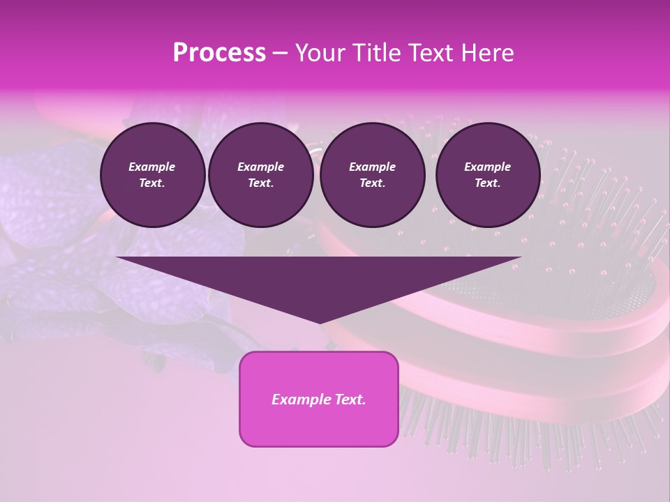 Bright Vivid Hairbrush PowerPoint Template