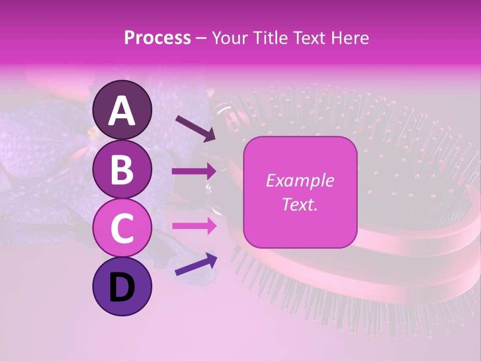 Bright Vivid Hairbrush PowerPoint Template